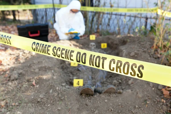 Exhumation Forensic Science Specialist Work — Stock Photo, Image
