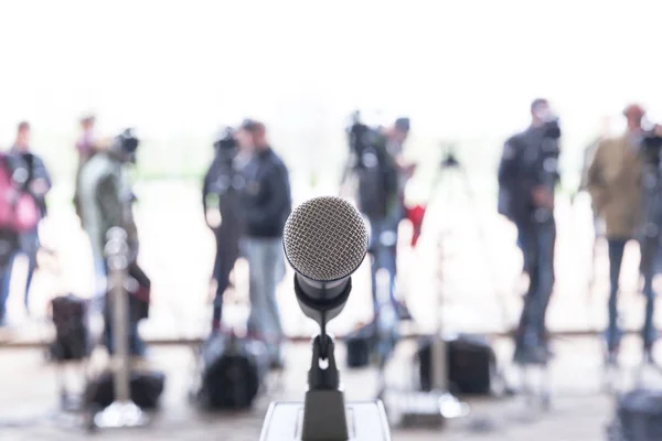 Wiadomości lub konferencji prasowej — Zdjęcie stockowe