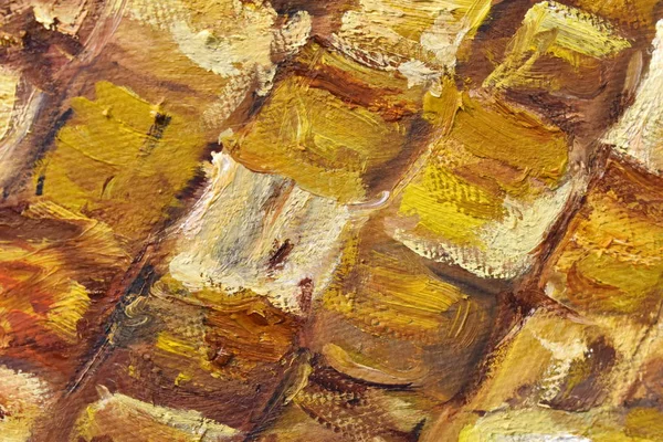 Fragment of an oil painting close-up.  Greasy brush strokes. — 图库照片