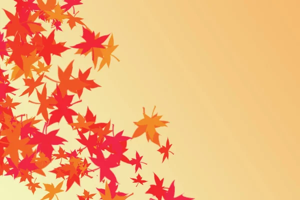 Autumn leaves gradient background