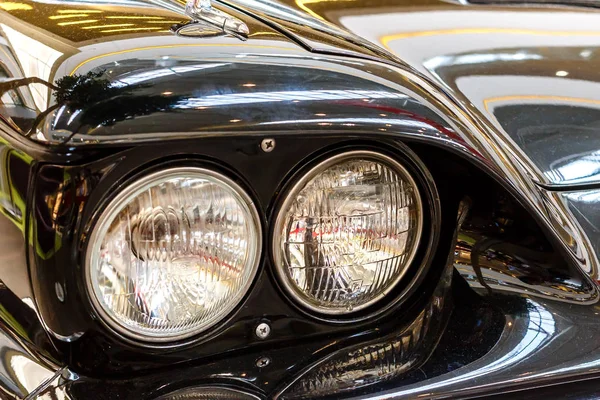 Βρότσλαβ Πολωνία Σεπ 2018 Frontlamps Παλαιά Αποκλειστικής Rolls Royce Πολυτελή — Φωτογραφία Αρχείου