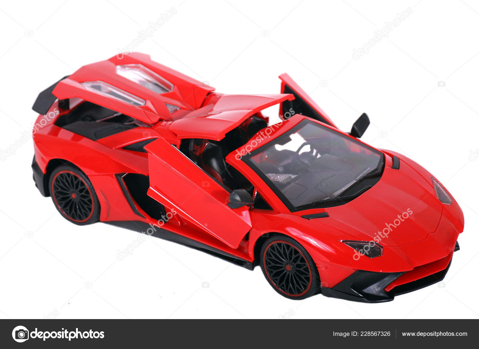 red racing car toy