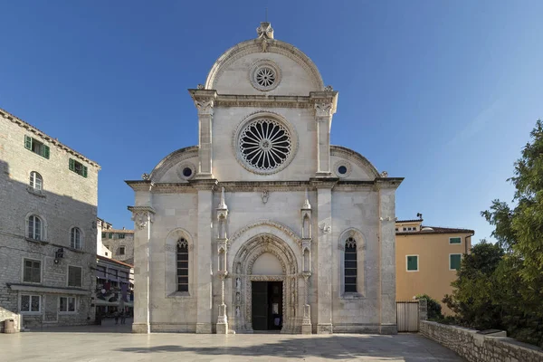 Kathedraal Van James Sibenik Belangrijkste Architecturale Monument Van Renaissance Kroatië — Stockfoto