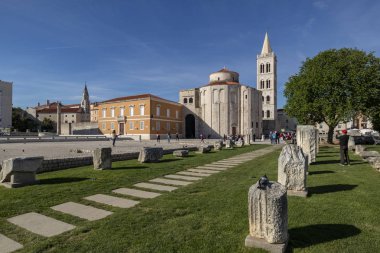 Zadar St Donatus Kilisesi, Zadar, Hırvatistan 'da Roma Forumu
