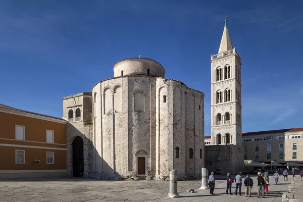 Kostel Svatého Donatus Zadaru Římském Fóru Zadaru Chorvatsko — Stock fotografie