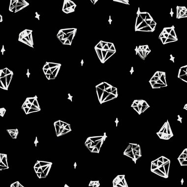 Kusurlu elmasile dikişsiz desen