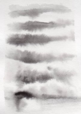 Çizgili kedi saç suluboya doku 