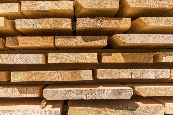 Szczegóły Drewniane Deski Drewniany Stos Suszący Powietrze Suszenie Drewna Przyprawa — Zdjęcie stockowe