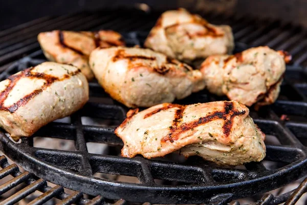 Grillad Fläskfilé Kött Fläskstek Bbqgrill Hemlagat Kost Mat Grill Hemmet — Stockfoto