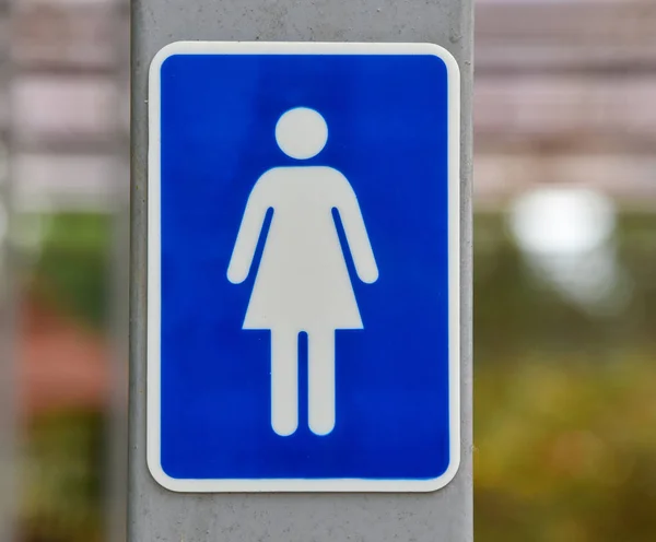 Sign Ladies Women Toilet Bathroom — Stock Photo, Image