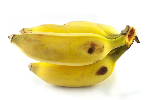 Maturo Coltivato Banane Isolatde Natura Biologica Coltivato Banana Locale Frutta — Foto Stock