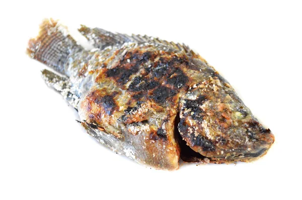 Tilapia Ψάρια Απομονωμένα Tilapia Ψητά Ψάρια Αλάτι Ασιατικό Στυλ Τρόφιμα — Φωτογραφία Αρχείου