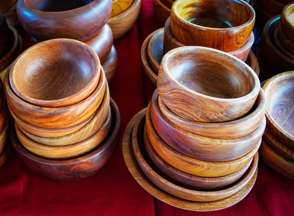 Elişi kase ahşap seçici odak - el yapımı ahşap 