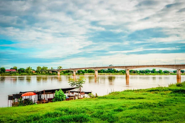 Bridge Mekong River Thailand Laos Nong Khai Thailand — Stock Photo, Image