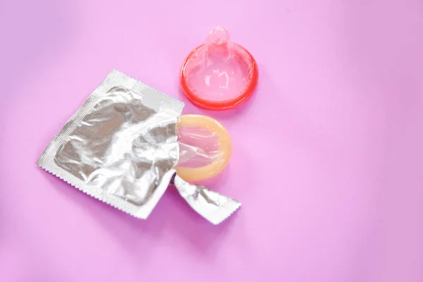 Kondom Mencegah Kehamilan Kontrasepsi Kontrasepsi Konsepsi Kontrasepsi Konseptual Seks Yang — Stok Foto