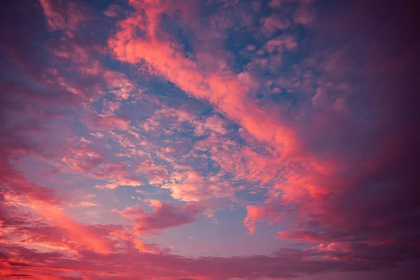 Dramatic sky red cloud amazing colored purple clouds sunset colorful nature with blue sky background