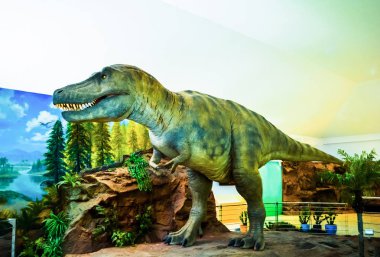 Tyrannosaurus rex / dinozor Heykel Bahçe park - Raptor dinozor