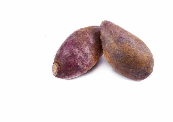 Purple yam sweet potato asia isolated on white background — Stock Photo, Image