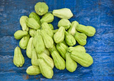 Chayote meyve yerde yerel satış için Pazar Asya / Sech