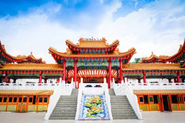 Kuala Lumpur Malezya tapınağı Çin vintage de Thean Hou Tapınağı