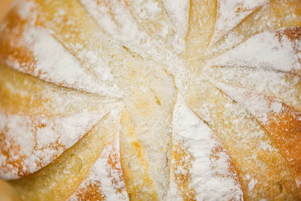 Közelről kenyér-friss pékség kenyér textúra háttér házi — Stock Fotó