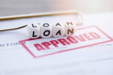 Kredi onayı / kredi için finansal kredi başvuru formu ve b