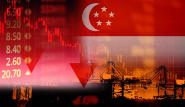singapur borsası piyasa ticaret grafiği iş kriz re