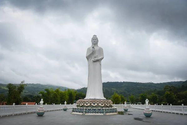Quan Yin statue on outdoors - Bodhisattva of Mercy of buddha Royalty Free Stock Photos