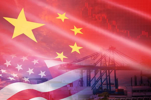 USA and China trade war economy conflict tax business finance mo