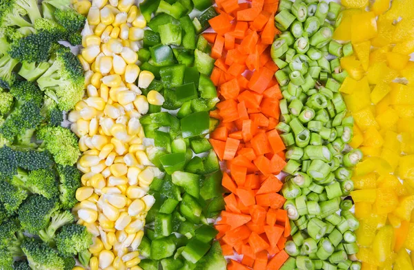 Gemüse und Obst Hintergrund gesunde Lebensmittel für das Leben - assorte — Stockfoto