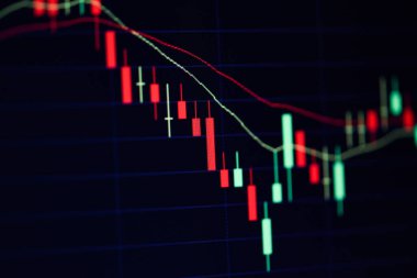 Hisse senedi krizi kırmızı fiyat düşüşü - borsa grafiği