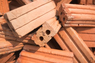 Doku inşaat iş için turuncu tuğla