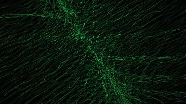Akan elektrik dalgaları Soyut animasyon arka plan. Sorunsuz döngü.