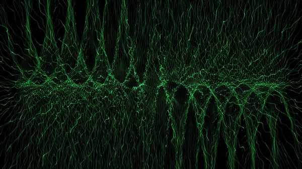 Abstrakta Animation Bakgrund Flödande Elektriska Vågor Sömlös Loop — Stockfoto