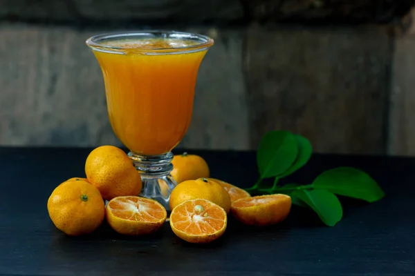 Verse Chinese Oranje Knippen Jus Orange — Stockfoto