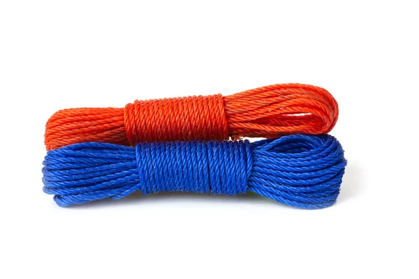 Nylon Rope Isolate White Background — Stock Photo, Image