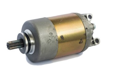 Beyaz izole motor marş debriyaj