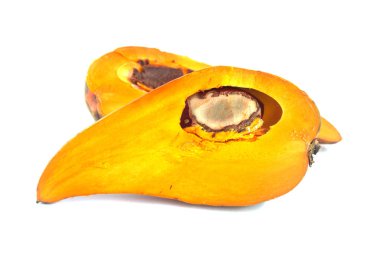 Canistel veya yumurta meyve Bu meyve izole beyaz ortak ismi