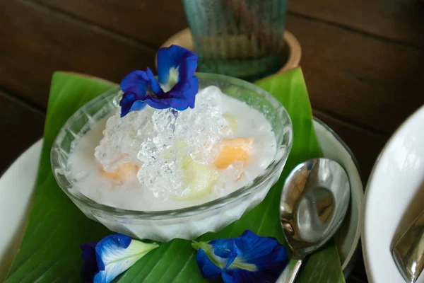 Lækker Desserter Melon Fra Thailand - Stock-foto