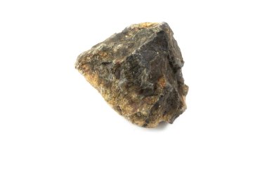 Bazalt taş izole beyaz arka plan üzerinde