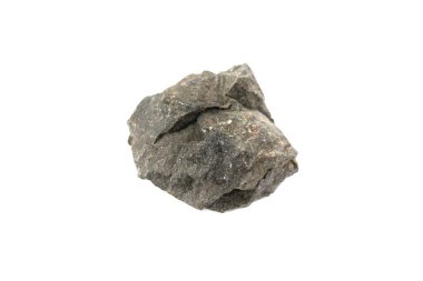 Bazalt taş izole beyaz arka plan üzerinde