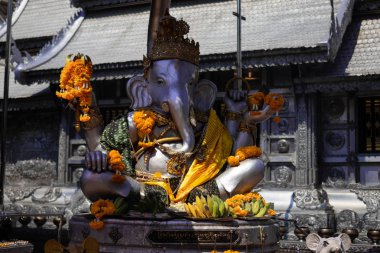 Ganesha Wat Si Süphan (tapınak) Made gümüş Chiangmai ili içinde