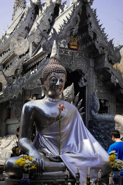 Wat Süphan Tapınak Made Gümüş Chiangmai Ili — Stok fotoğraf