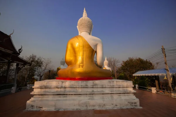 Золотой Будда Старом Храме Провинции Лампанг — стоковое фото