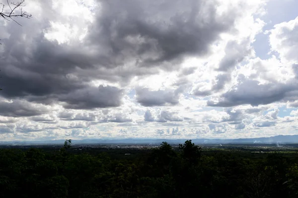 beautiful clouds and Mountain before Storm is coming