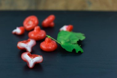 Taze Gül elma meyve 