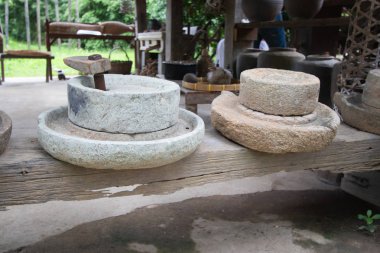 Tayland eski evlerde Mutfak Antik tarzı ve mutfak ekipmanları