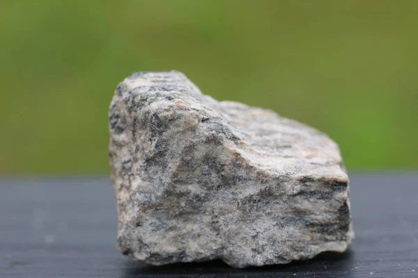 Мінерали Гранітного Каменю Промисловості Ізольовані Зеленому Фоні — стокове фото