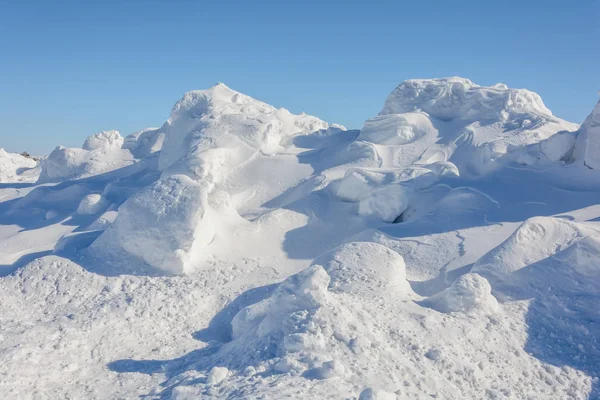 Grandes Montagnes Enneigées Hiver — Photo