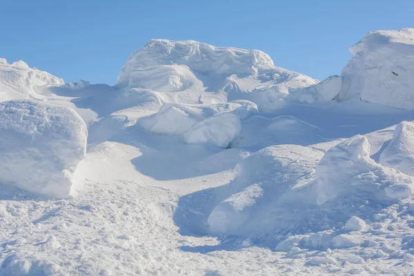 Grandes Montagnes Enneigées Hiver — Photo